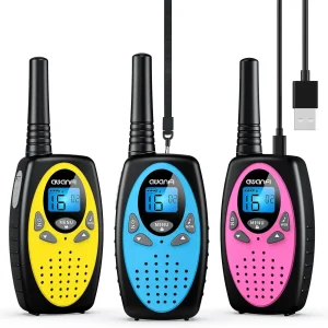 AWANFI Rechargeable Walkie Talkies (3-Pack)